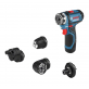 BOSCH GSR 12V-15 FC gręžtuvas - suktuvas 2x2 Ah L-Boxx
